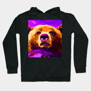 Grizzly Bear Vectored Design Hoodie
